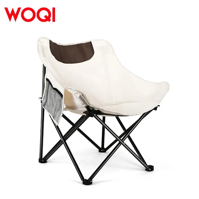 WOQI Customizable New Outdoor Portable Folding Backchair with Oxford Fabric Easy to Carry for Picnic Beach