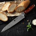 8.5 Inch Professional 67 Layers Damascus Kitchen Bread Knife MegaBDM