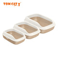PAKEWAY Strong Plastic Cat Litter Box Open Wholesale Cat Toilet Cat Litter Tray