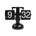 Retro Flip Alarm Desk Clock Retro Page Turning Calendars Needle Display Resin Material Living Room