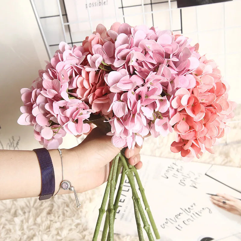 H-191Artificial Hydrangea Flower for Home Wedding Decoration Hydrangea Flower Supplier