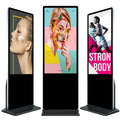 Hot Sell Floor Stand 55 Inch Indoor Advertising Display Touch Totem Lcd Screen Digital Signage Kiosk