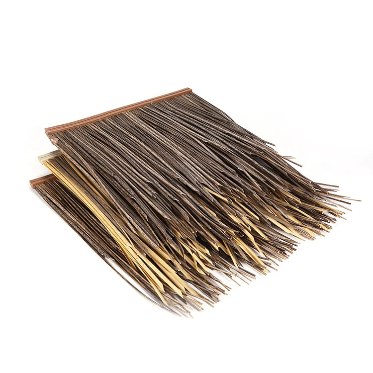 Factory Direct Sale Plain Roof Tiles Fireproof Artificial Synthetic Thatch