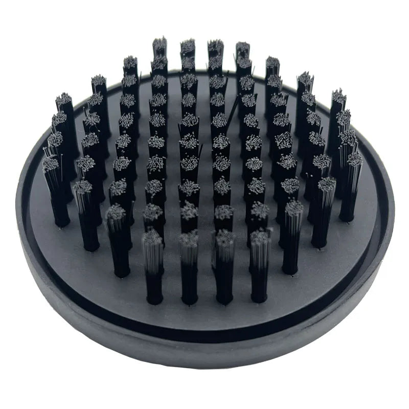 260109 Golf Towel Cleaning Brush Round PVC Base Nylon Filament Cleaning Brush