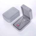 FanYue  2023 Fashion High End Large Velvet Jewelry Box Jewelry Pendant Box Necklace Packaging Box Velvet Wholesale