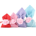 Linna Factory Direct Sale Customizable Drawstring Wedding Party Packaging Pouches Flower Burlap Gift Bags