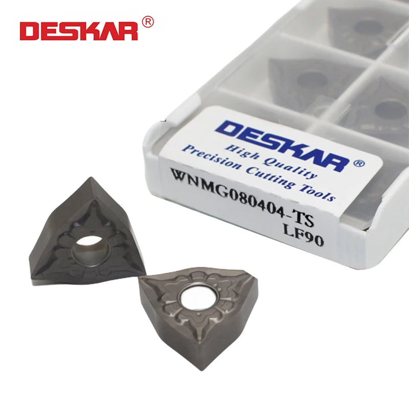 For DESKAR CNC Lathe High Finish Tools Carbide Inserts Cermet Blade Machining WNMG080404-TS LF90 Customizable OEM Support