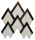 Modern Black & White Irregular Waterjet Marble Tiles Natural Marble Stone Mosaic for Outdoor and Indoor Wall