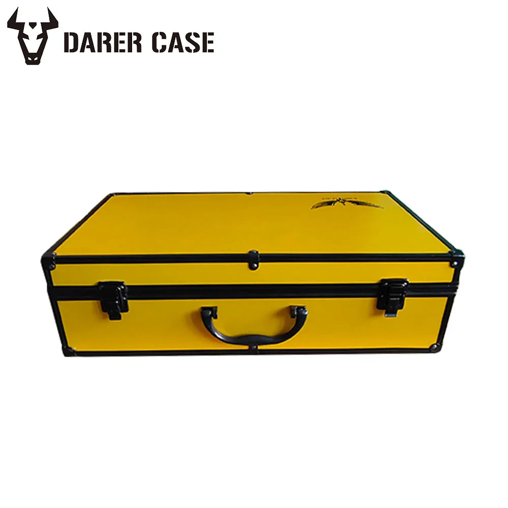 Yellow Aluminum square Hardshell Portable Suitcase dji Fpv Tool case dji T20 case