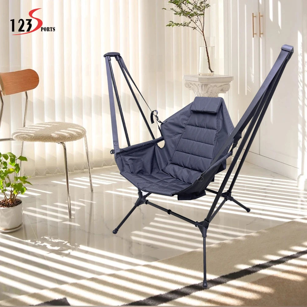 Indoor Balcony Comfortable and Breathable Folding Swinging Chairs for Leisure Sleeping