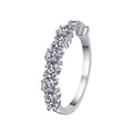 Factory 925 Sterling Silver Luxury Classic Design Ring Women Wedding Bands Moissanite 0.9ct Engagement Moissanite Rings