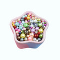 Colorful No Hole Loose Plastic Pearl Beads Mixed Size ABS Plearls Nail Art Decoration for DIY Jewelry Making Accessories