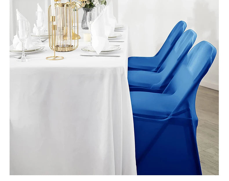 200pcs Black/white Spandex Folding Chair Covers for Weddings