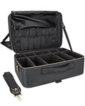 Relavel Professional Makeup Artist Kit Train Case Travel Cosmetic Bag Waterproof Leather Extra Large Makeup Case