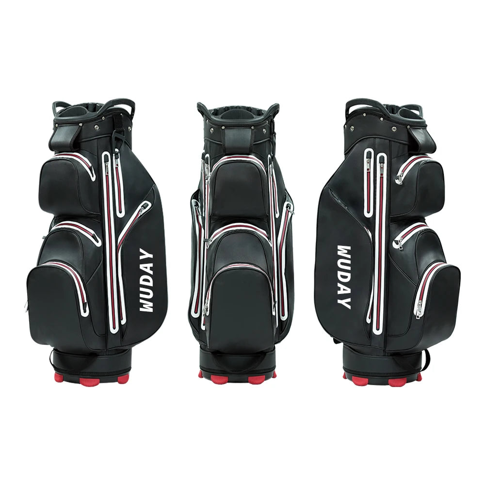 High Quality Wholesale Golf Caddy Bag Outdoor Travel Waterproof PU Golf Caddy Bag