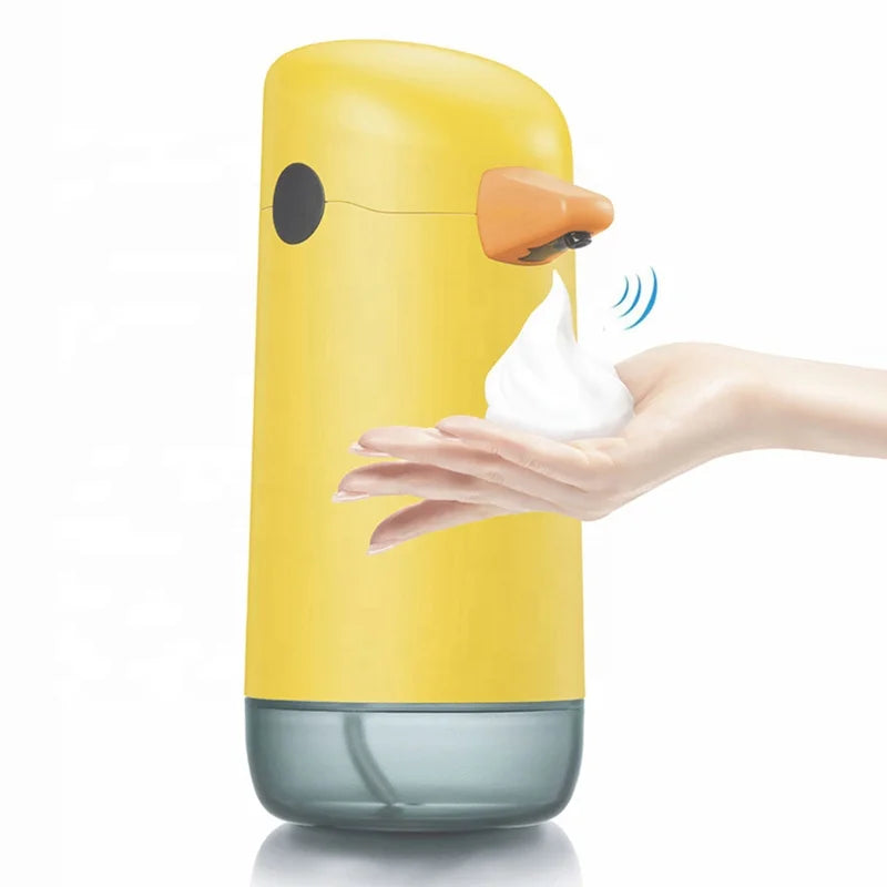 Yellow Kids Cute  Duck Automatic Touchless Infrared Sensor Hands Free Foaming Soap Dispenser Battery Powered