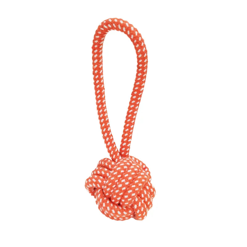 Durable Cotton Dog Chew Toy Rope Non-Toxic Pet Rope Interactive Aggressive Chewer Dental Rope Toy for Puppies and Adult Dogs
