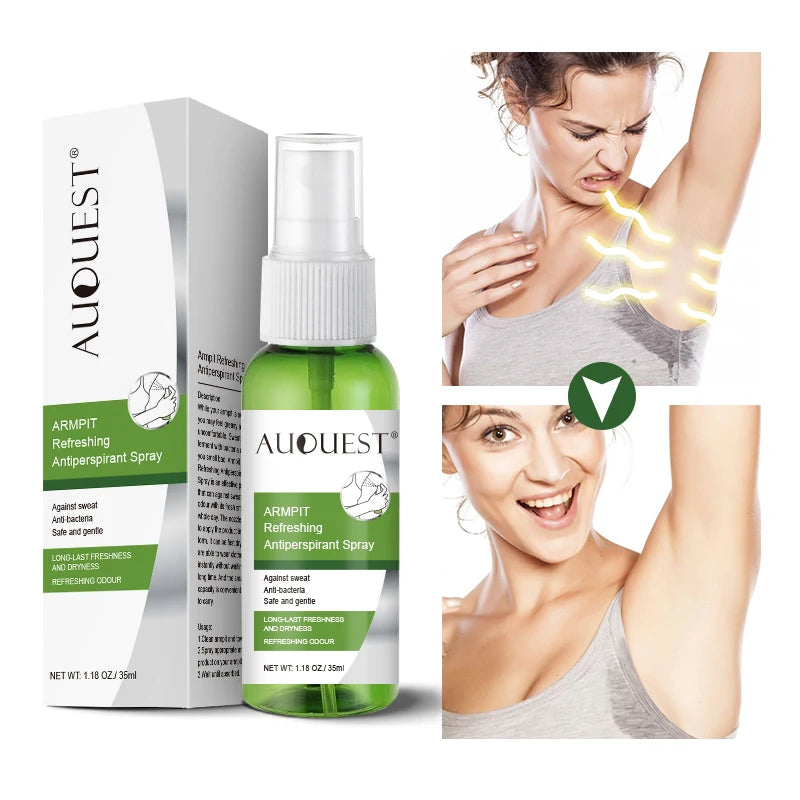 Private Label  Feature Natural Deodorant Antiperspirant Armpit Antiperspirant Spray for Body