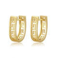 Wholesale Fashion Bulk Gold Plated Brass Copper Jewelry Women Simple Huggie Hoop U Shape Earrings