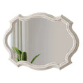 Luxury Horizontal and Vertical Handcrafted Wooden Framed Irregular Art Wall Mirrors Wall Mounted Rustic Wood Bathroom Mirror