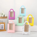 Single Cupcake Pastry Carriers Bulk White Individual Cupcake Containers Holders Boxes Packaging With Handle