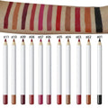 Wholesale OEM White Vegan Cosmetic Makeup Matte Lip Liner Waterproof Lip Liner Pencil Private Label Creamy Lipliner