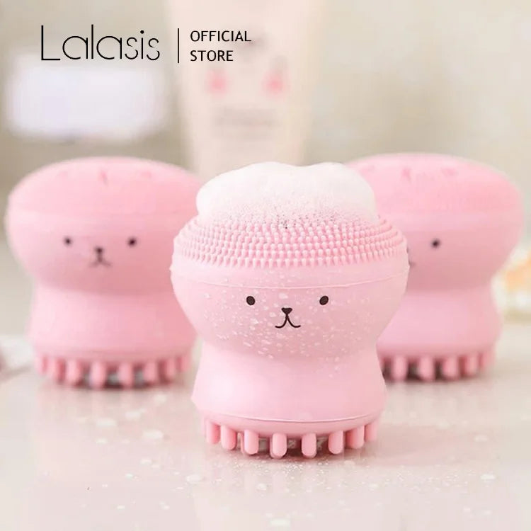 Lalasis Silicone Face Cleansing Brush Face Washing Product Pore Cleaner Silicone Cleaner Exfoliator Face Scrub Brush