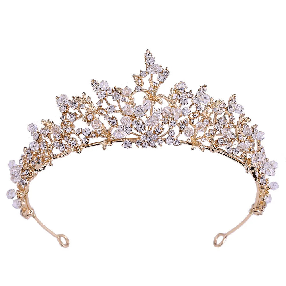 Luxury Crystal Bridal Crown Tiaras Women Bride Wedding Hair Accessories
