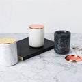 Natural Stone Marble Kitchen Utensil Holder Multifunctional Storage Jar Candle Containers 8 Oz Glass Candle Jars With Lids