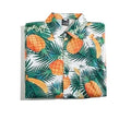 Gold Fancy Shirt for Men Polynesian Tribal Fabric Hawaiian Short Sleeve Summer Tropical Tops Casual Beach Party Shirts