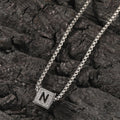 Hot Sale Fashion Initial Letter Pendant Necklace 18K Gold Silver Plated Letter Necklace for Men Women