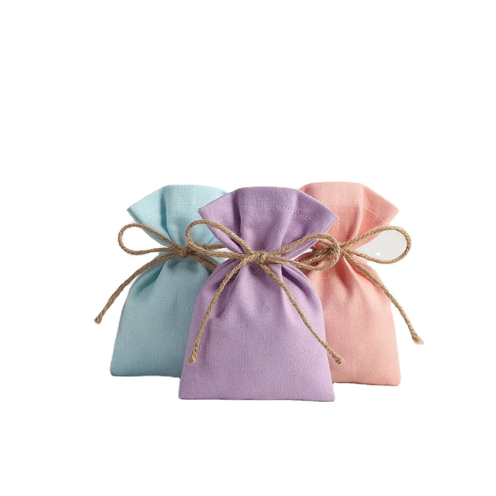 Custom Packaging Velvet Pouch Drawstring Bag Luxury Colored Jewelry Velvet Gift Bag Small Canvas Pouch Bag Drawstring