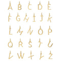 Milskye Minimalist New Style Jewelry 18k 14k Gold Plated Sterling Silver 26 Letter Pendant Necklace