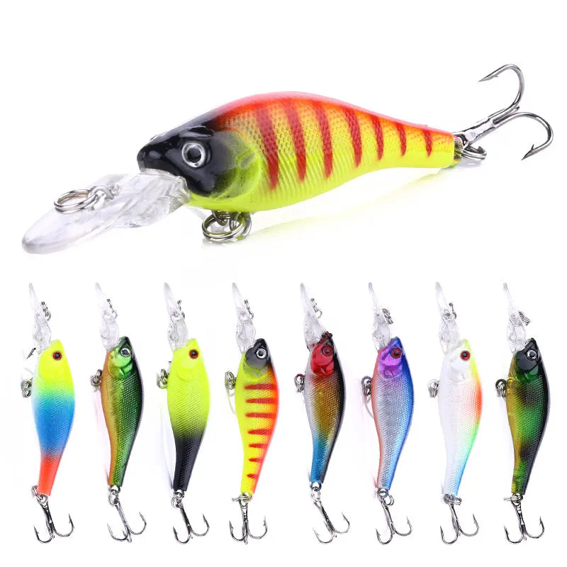 Wholesale MI099 6.3cm 4g Artificial Hard Plastic Bait Sinking Small Minnow Fishing Lures