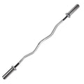 EZ Curl Barbell Bar for 2-inch Weight Plates Curling Bar for Weight Lifting Bicep Curl 2 Spring Collars Included