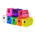 Wholesale custom fashion transparent glitter makeup bag clean pvc cosmetic bag