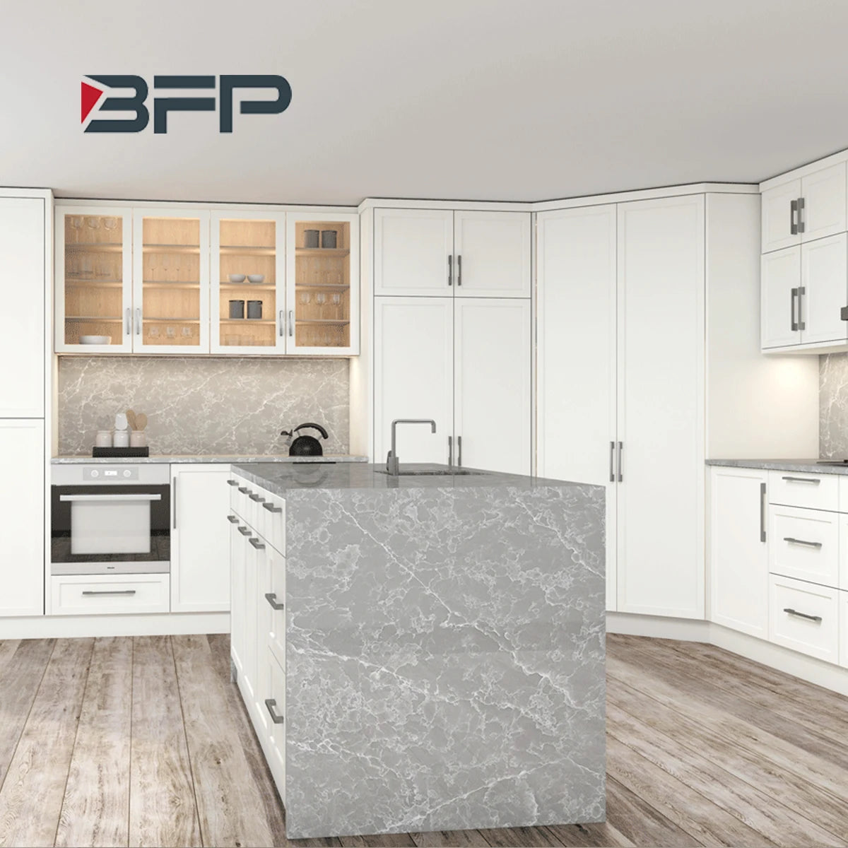 BFP One Stop Free Design Whole House Customization Construction Project Modern Modular Kitchen Furniture Kitchen Cabinet Designs