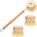 Hot Sale Wood Long Handle Fiber Kitchen Accessories Sisal Wash Brushes Eco Friendly Bamboo Dish Kitchen Cleaning Brush