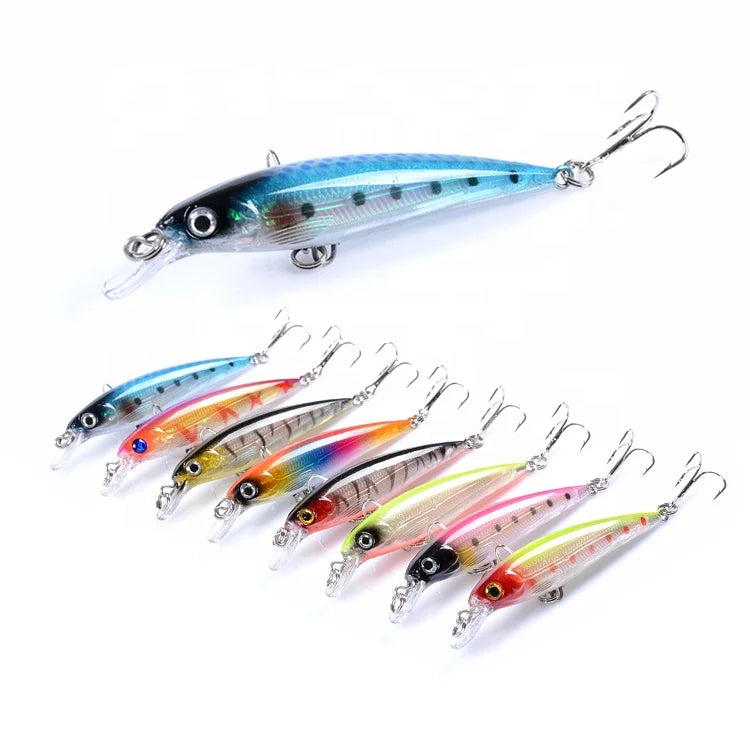 Wobbler Fishing Lures 7.3g 9cm Hard Artificial Bait Minnow Plastic Shallow Sinking Minnow Lure Wholesale