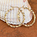 CAOSHI Hot Selling Simple Twist Design Big Circle Earrings for Vintage Fashion Party Gold Plated Hoop Earrings Jewelry for Women