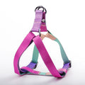 Nylon Small Pet & Medium Dog Sports Harness Vest Pink Gradient Print Breakaway Feature Pet Walking & Trail Run Supplies
