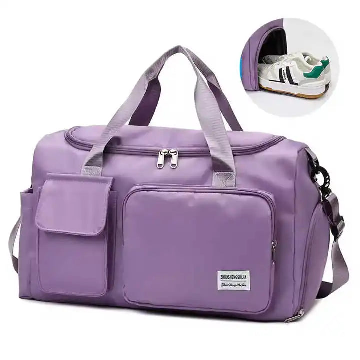 Luggage Dry and Wet Separation Gym Bag Nylon Travel Large Capacity Swimming Yoga Travel Bag