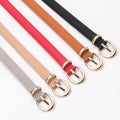 Yazan YZ-A300 2025 Vintage High Waist PU Leather Belt for Women Casual Style Wide Width Pin Buckle Design