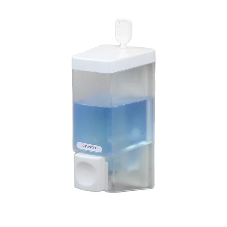 Wall Mount Manual Modern Soap Dispenser 250ML Refillable Bathroom Sink Organizer Durable ABS Plastic Rust-Proof Home Hotel