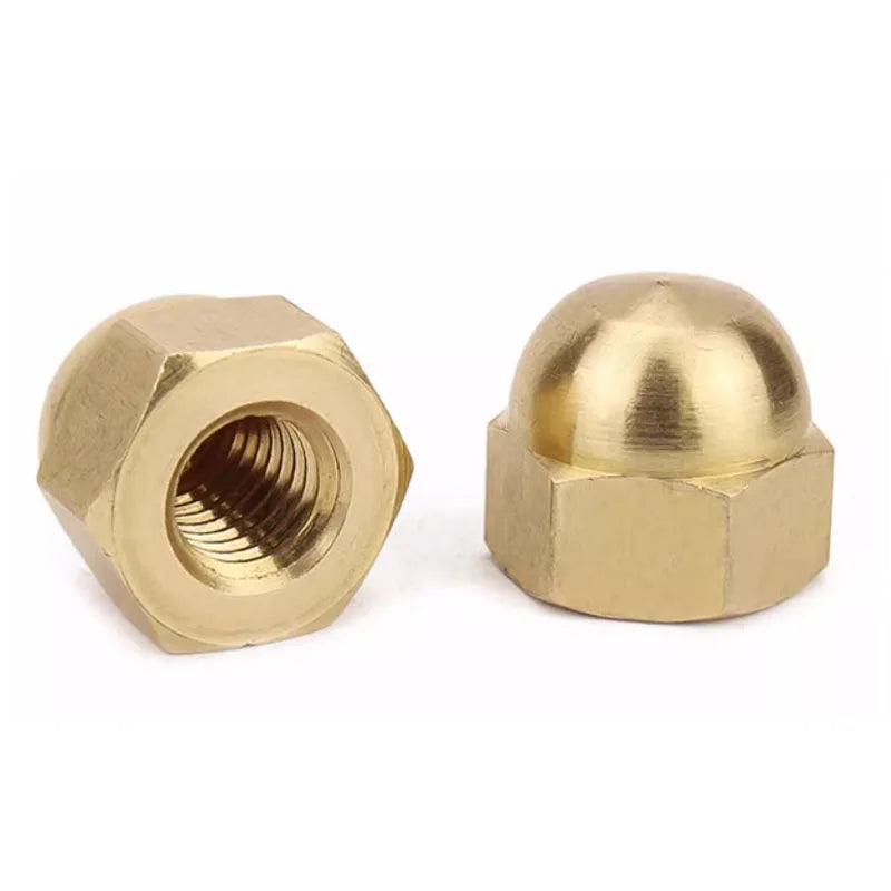 M6 M8 M10 H62 Brass Copper Hexagon Hex Acorn Nut DIN1587