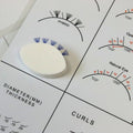 Customized 10pcs White Pink Lashing Eye Shape Eyelash Extension Sponge Lash Practice Sponges 1pc Lash Mapping Chart