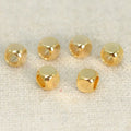 Wholesale 18K Gold Plated Septum Square Beads 2-6mm Jewelry Findings Accessories for Spacer Use in Jewelry Making