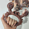 Real Beef Flavor Indestructible Dog Chew Toys Cartoon Style Crab Nylon Pet Toy for Aggressive Chewers Teeth Cleaning Dog Toy