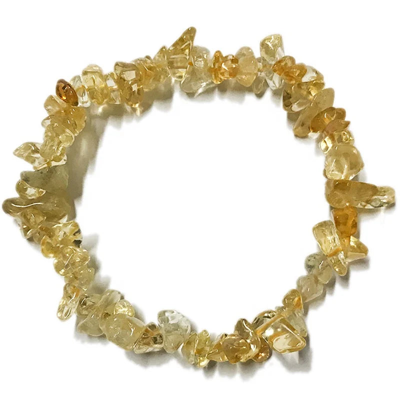 100% Natural Citrine Chip Bracelets Gemstone Beaded Bracelets Wholesale