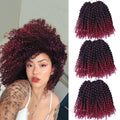 Marley Synthetic Crochet Braiding Hair Extensions Kinky Curly Bob Style Dyed Afro Curl Wholesale